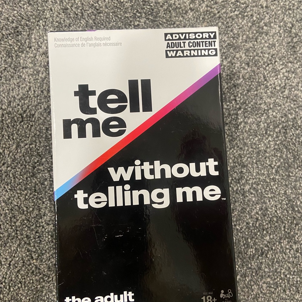 Tell Me Without Telling Me Game